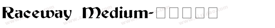 Raceway Medium字体转换